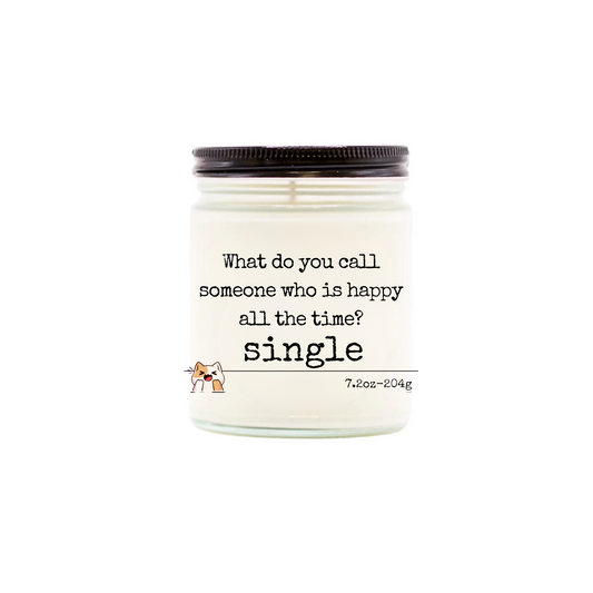 What do you call someone who is happy all the time? SINGLE